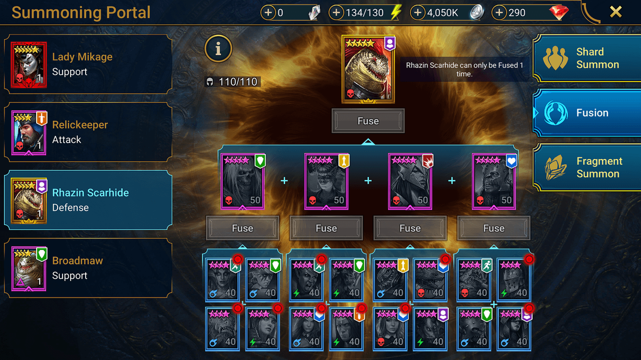 Legendary summon