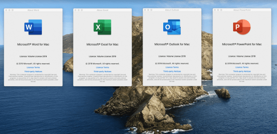 Microsoft Office 2019 for Mac 16.39 + Fix (macOS)