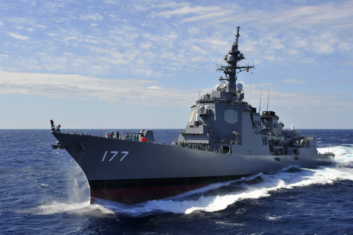 Atago（DDG-177） на ходу в море