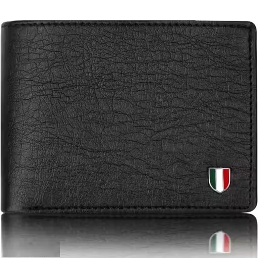 WILDAUK Men Casual, Evening/Party, Formal, Travel, Trendy Black Artificial Leather Wallet (3 Card Slots).(W108)