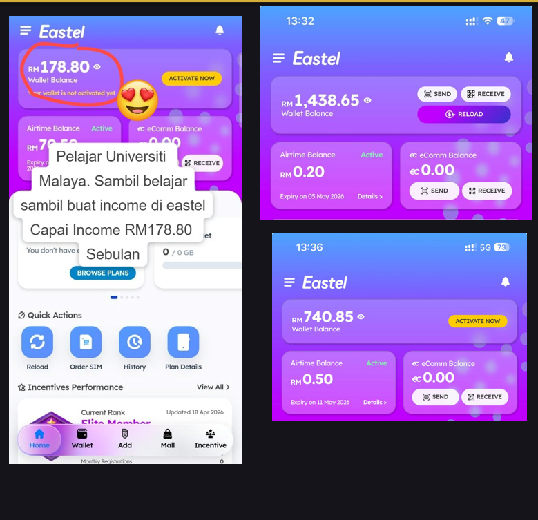 Bukti income agen Eastel 2
