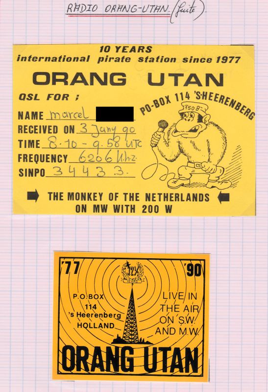 QSL R.ORANG-UTAN (OC) QSL-R-ORANG-UTAN