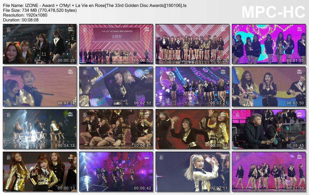 IZONE - Award   O'My!   La Vie en Rose[The 33rd Golden Disc Awar