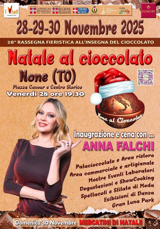 A None (To) dal 28 a 30 novembre un dolce “Natale al cioccolato”
