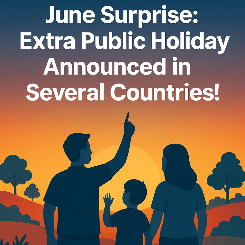 Extra public holiday illustration