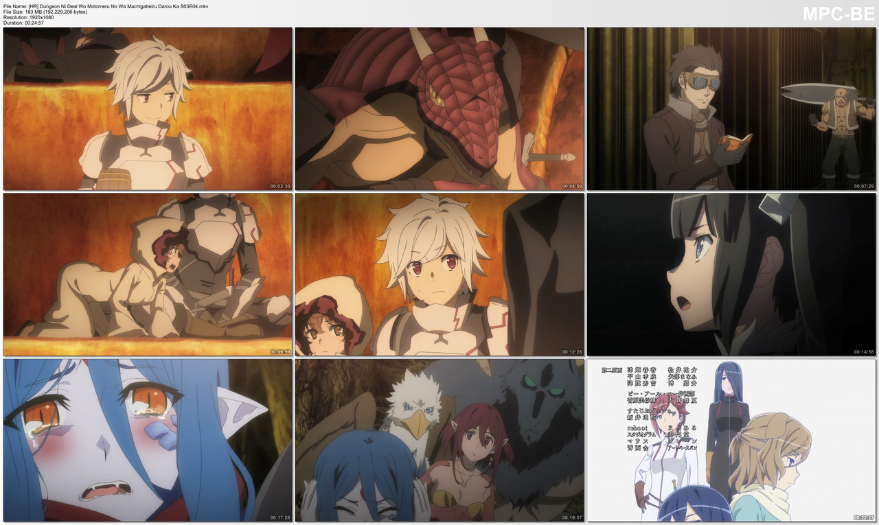 [HR] Dungeon Ni Deai Wo Motomeru No Wa Machigatteiru Darou Ka S03E04.mkv_thumbs
