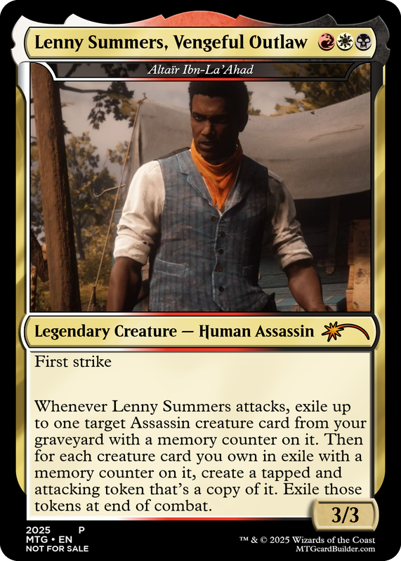 Altaïr Ibn-La’Ahad (Lenny Summers, Vengeful Outlaw)