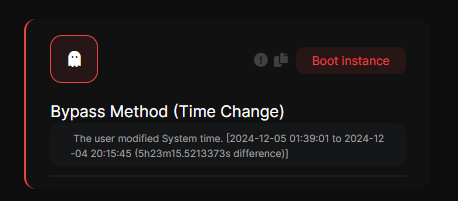 Bypass Method Time Change detection