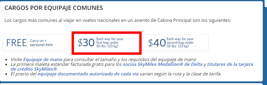 Delta Airlines: check-in, facturación, equipajes, asientos - Foro Aviones, Aeropuertos y Aerolíneas