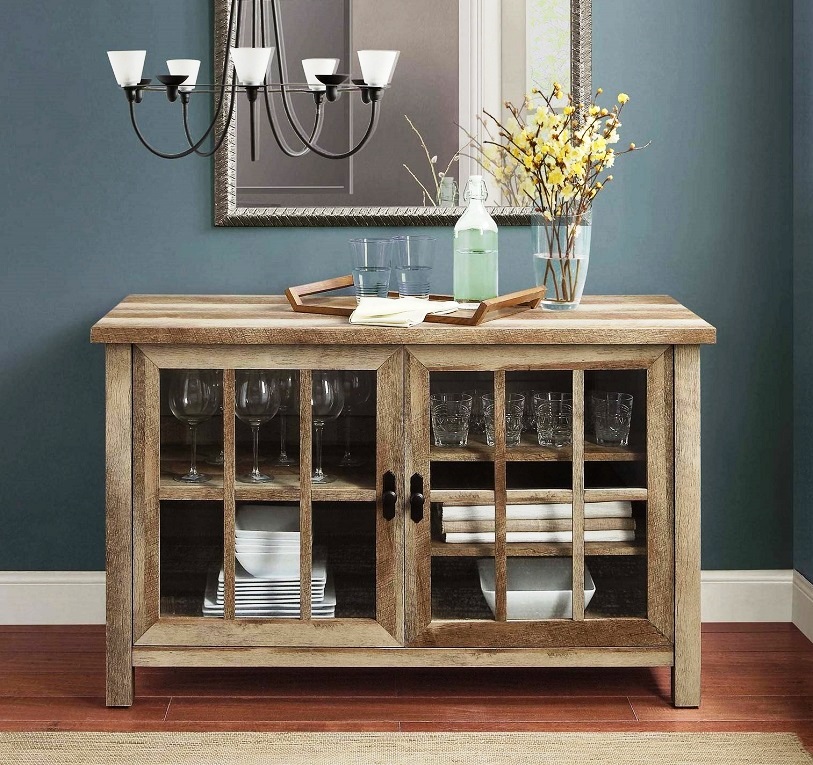 Rustic Tv Console Cabinet Sideboard Buffet Style 55 Inch Gl Doors Rustic Tv Console Cabinet Sideboard Buffet Style 55 Inch Gl Doors Media Stand
