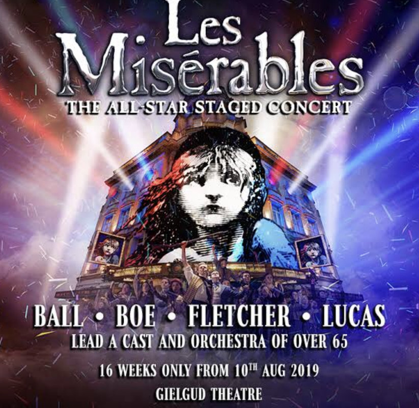 Les Mis All Star Concert Advertising