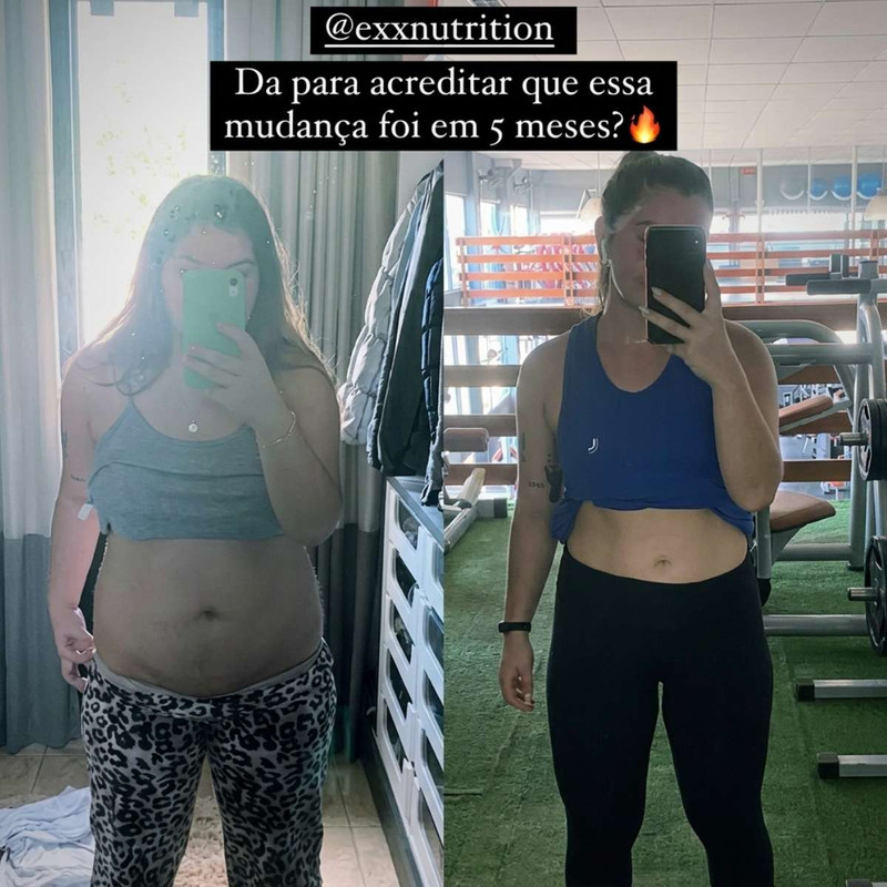 Antes e depois com ExxDrene HD 1
