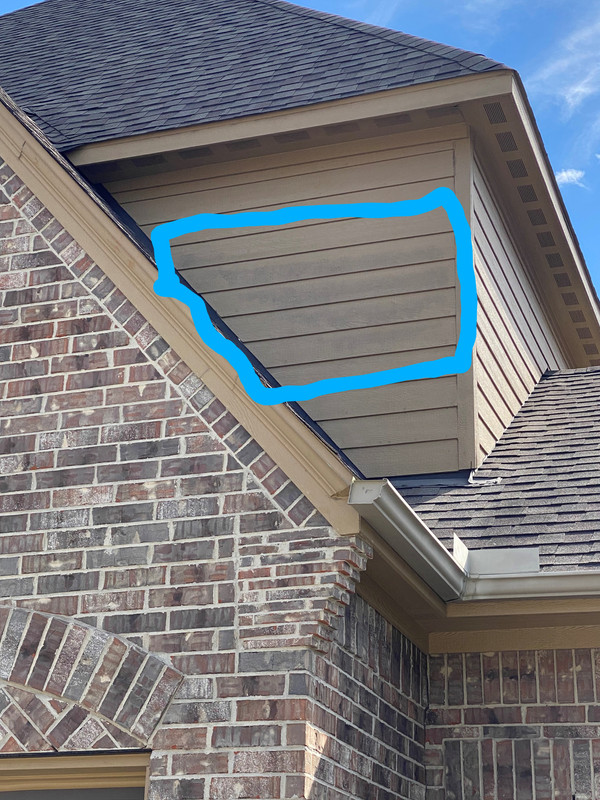 Black spot area on siding DIY Home Improvement Forum