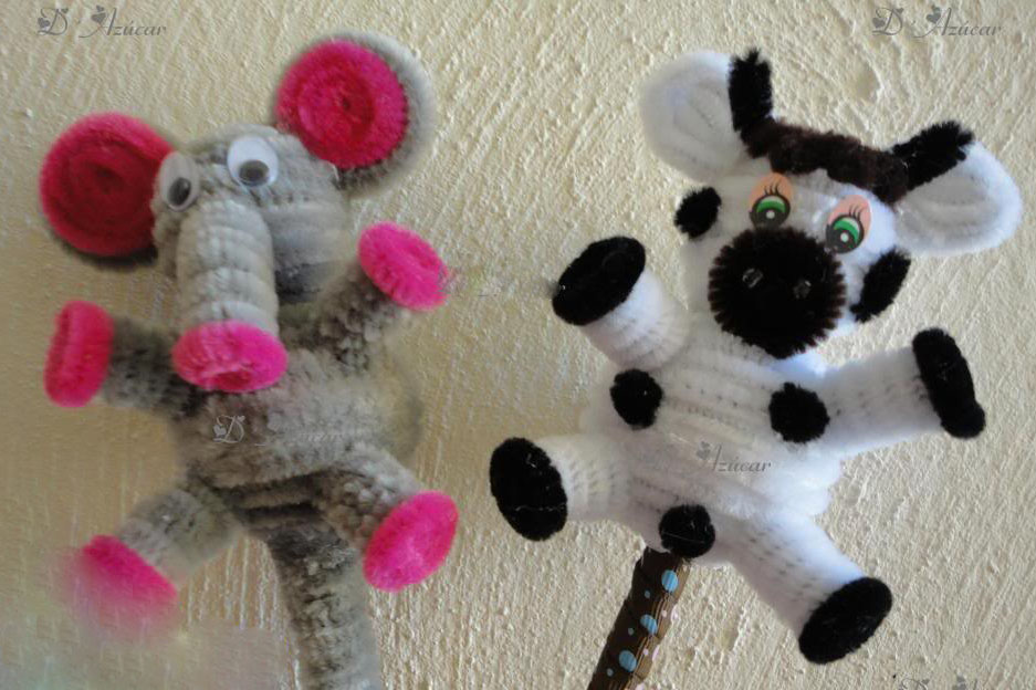 limpia pipas para tejido de muñecos chelines para decorar