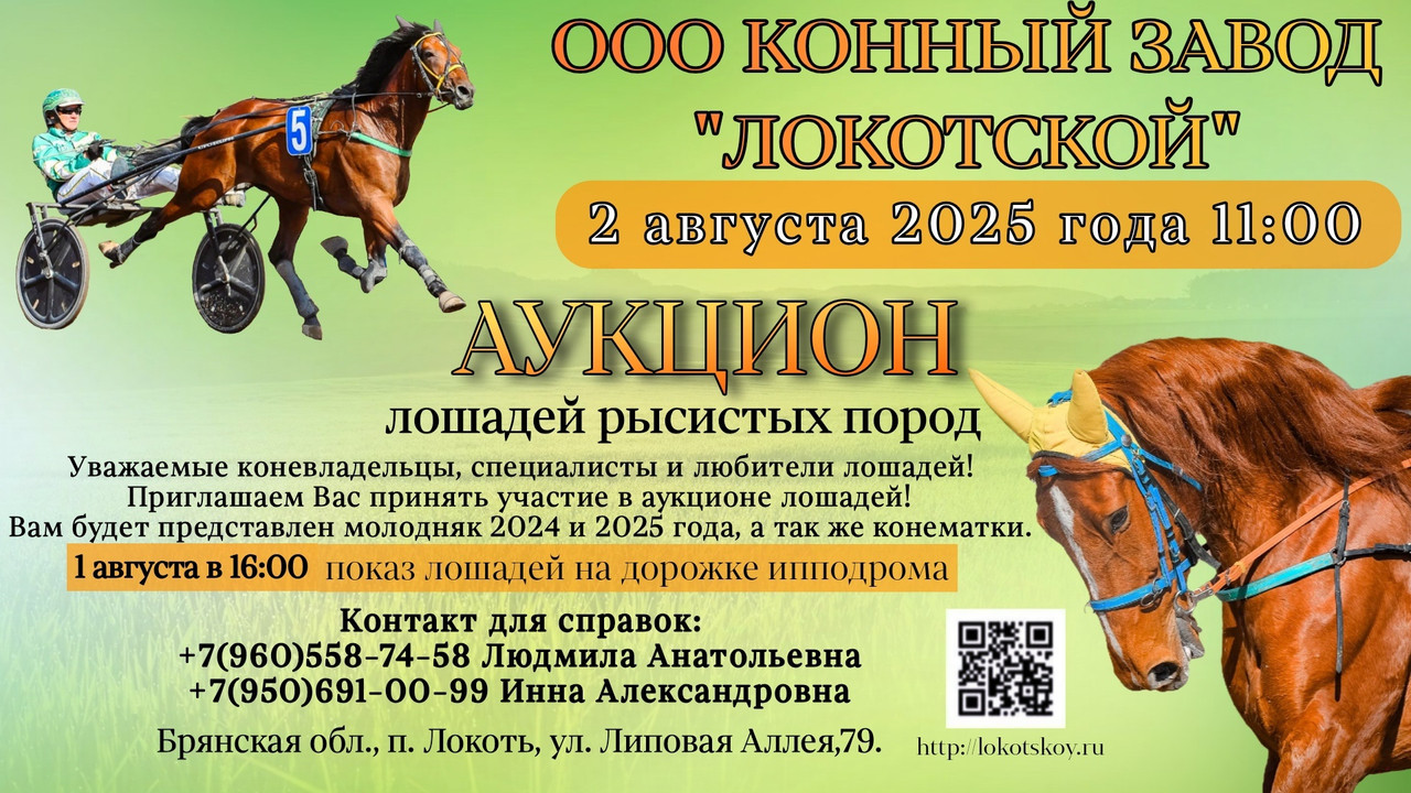 Аукцион Конный Завод Локотской