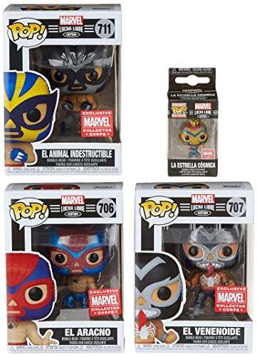 Amazon 3 funkos lucha libre y un llavero por 320 pesos 
