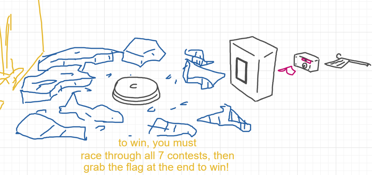 A panel from The Prime Number Few, episode eight of the Board Boards object show by Furretwalk/WalkingFurret.