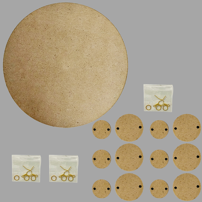 Dot Mandala On Round MDF DIY Kit 
