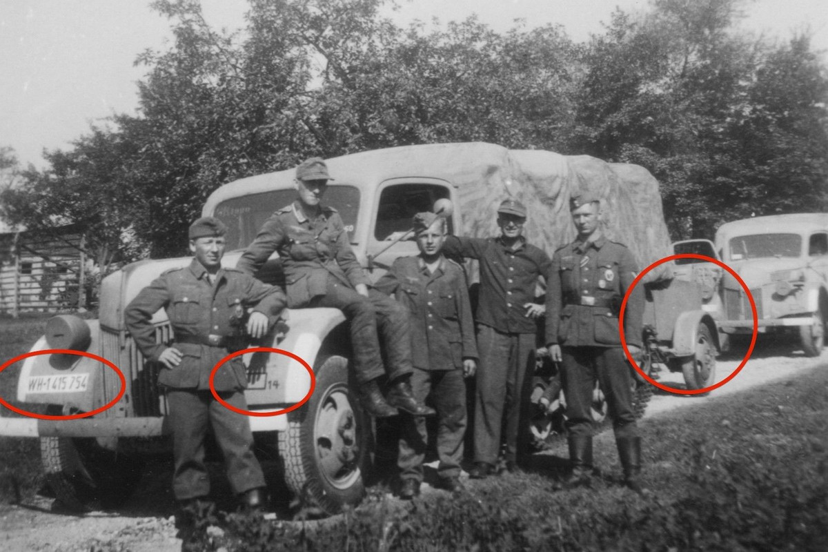 Orig. Foto Halbketten - LKW MAULTIER Panzerjäger Italien 1943 Mu