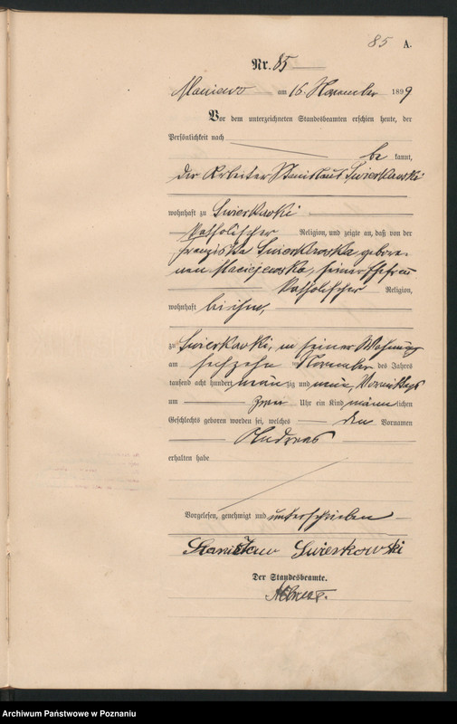 1899 Maniewo_u_Świerkowski_Andrzej akt 85 - 53_1891_0_1_76_16309041