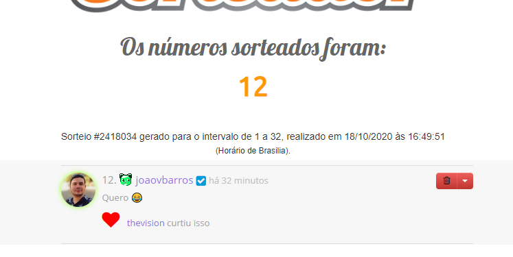 sorteio