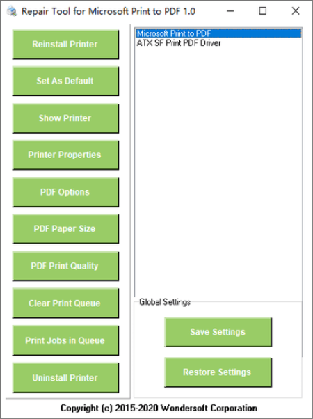 Repair Tool for Microsoft Print to PDF 1.1