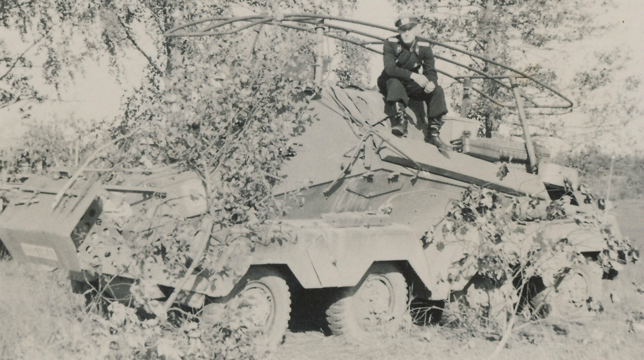 Foto 2.Wk Panzer-Kommandant SPÄHPANZER 4achser P