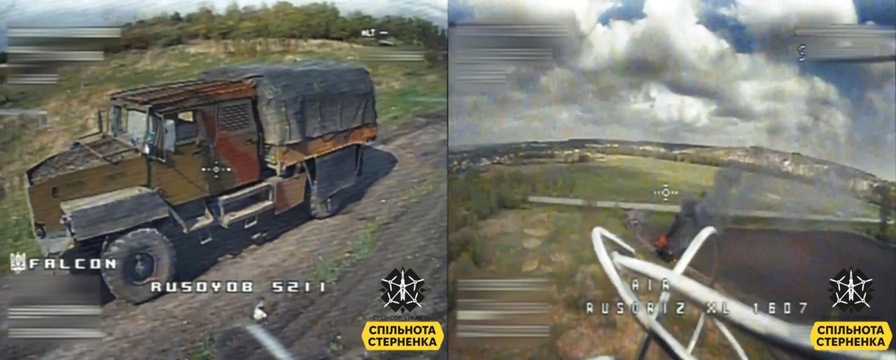 1030 2F510 transport vehicle on Ural-43206 (for 2S12 'Sani' mortar) destr 30 04 24