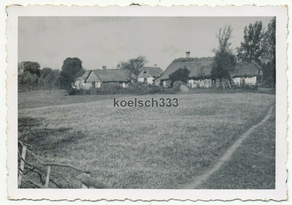 !Foto Bauernhäuser in Pulawy Polen 1939 Wehrmacht Polenfeldzug Blitzkrieg