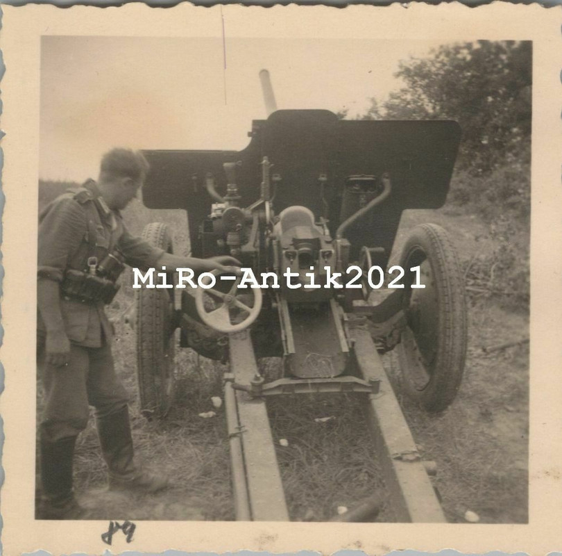 russisches Beute Geschütz, Rückansicht, 1941 Russland
