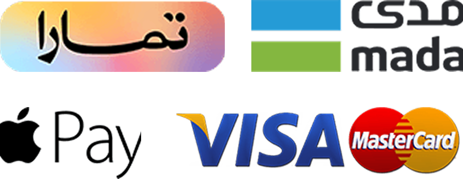 طرق الدفع المدعومة - مدى، فيزا، ماستركارد، أبل باي، تمارا