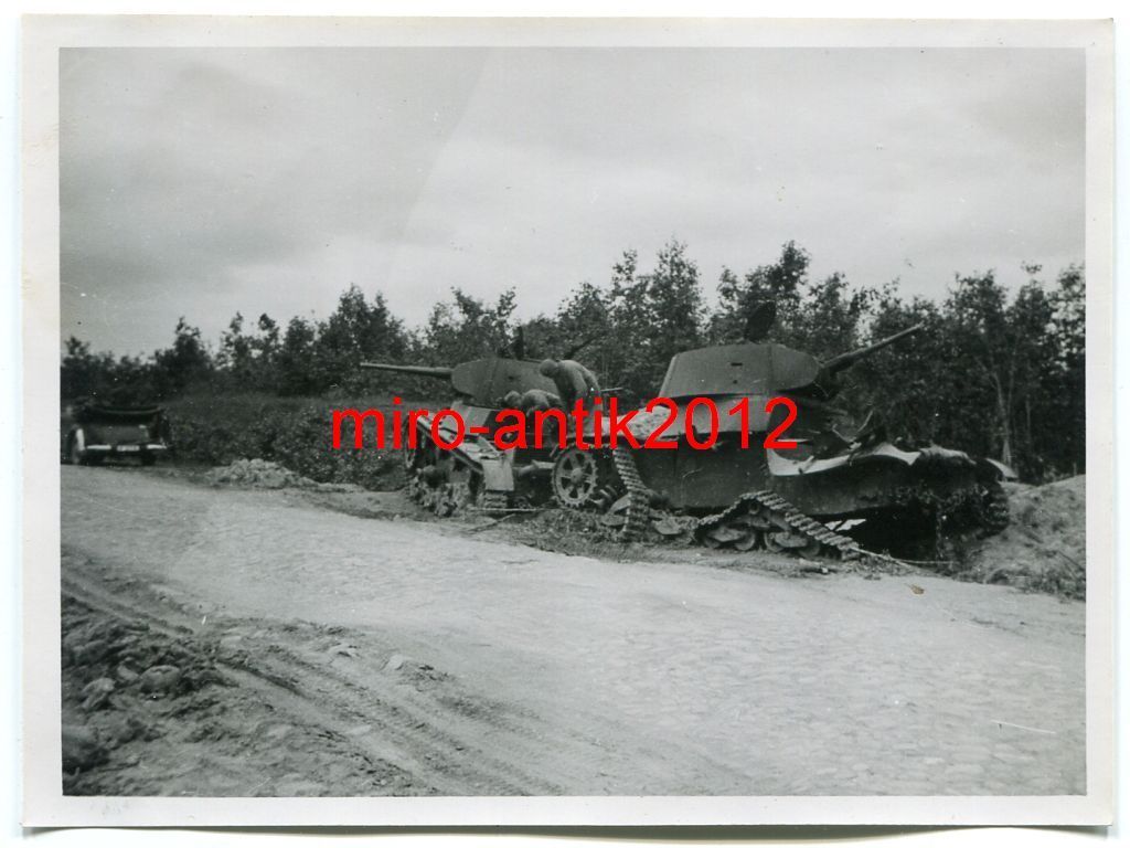 Wehrmacht, zerstörte Panzer, T-26 vor Smolensk, 