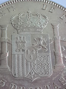 5 pesetas 1898. Alfonso XIII. "Flequillo" 20181207-114141