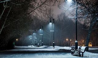 thanh - Thơ hoạ Nguyễn Thành Sáng & Tam Muội (1682) Park-winter-bench-night-wallpaper-thumb