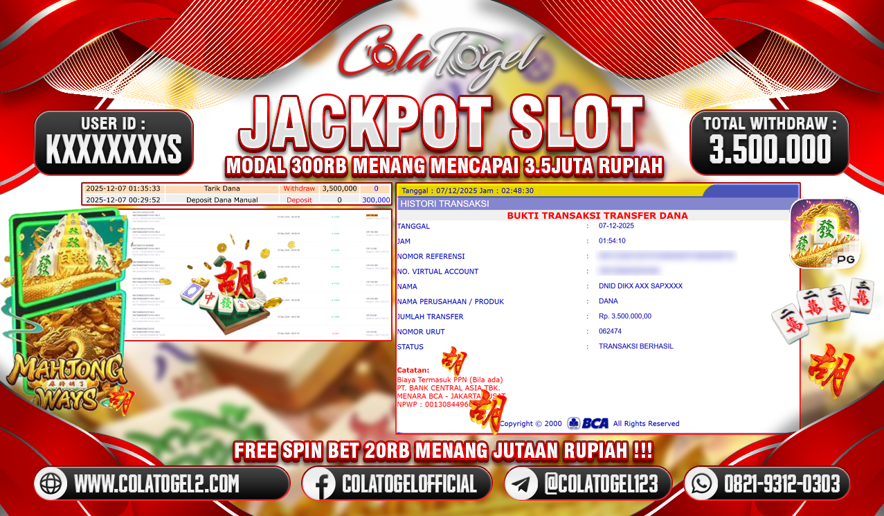JACKPOT SLOT GACOR!!