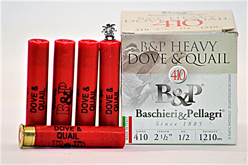 410 HEAVY DOVE & QUAIL B&P PREMIUM HUNTING 2½ inch.410 Shells ½ OZ Shot Shotgun Shells at