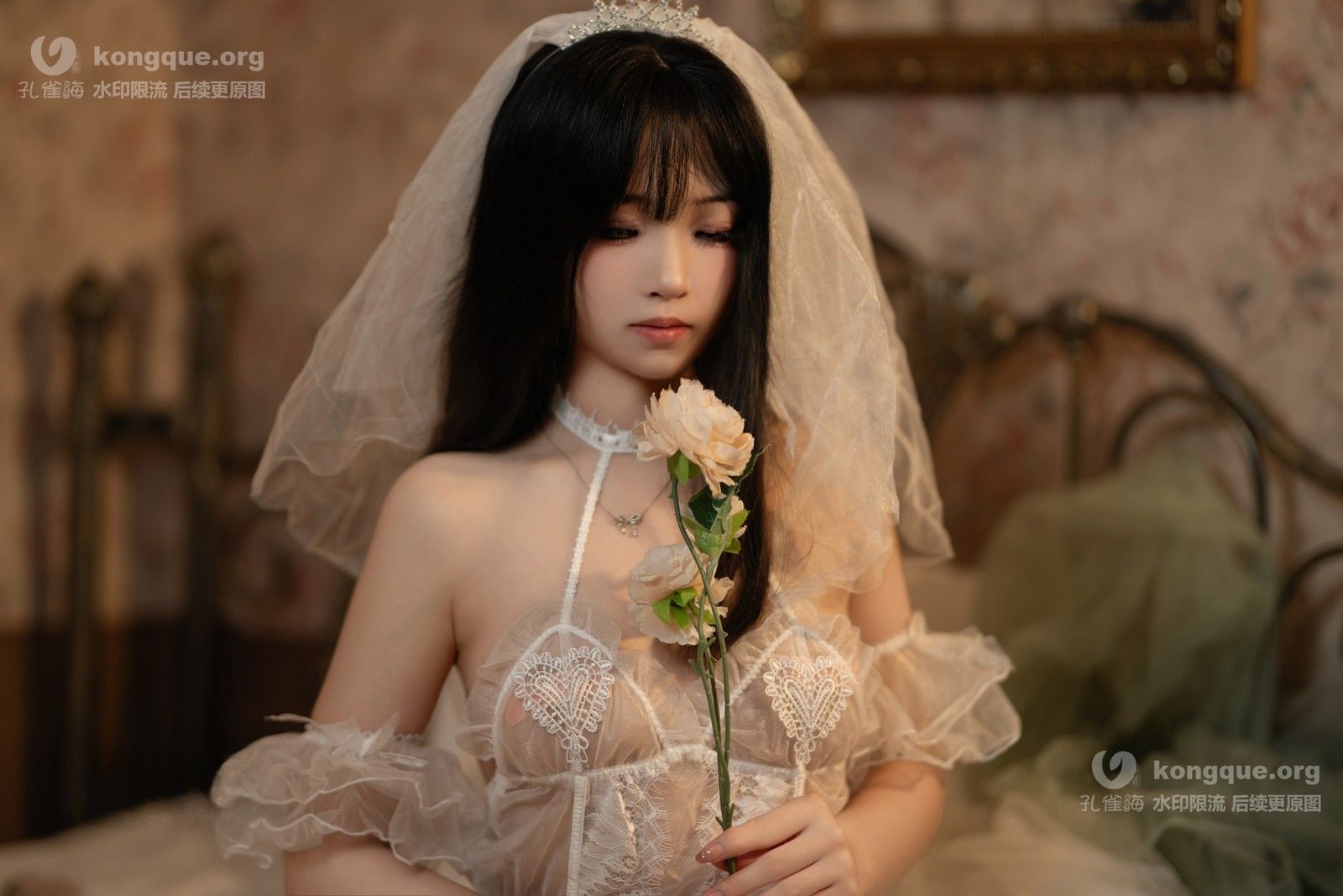 Bangni邦尼 – 白色花嫁 Cosplay 高清写真集（85P-1.02GB）插图7