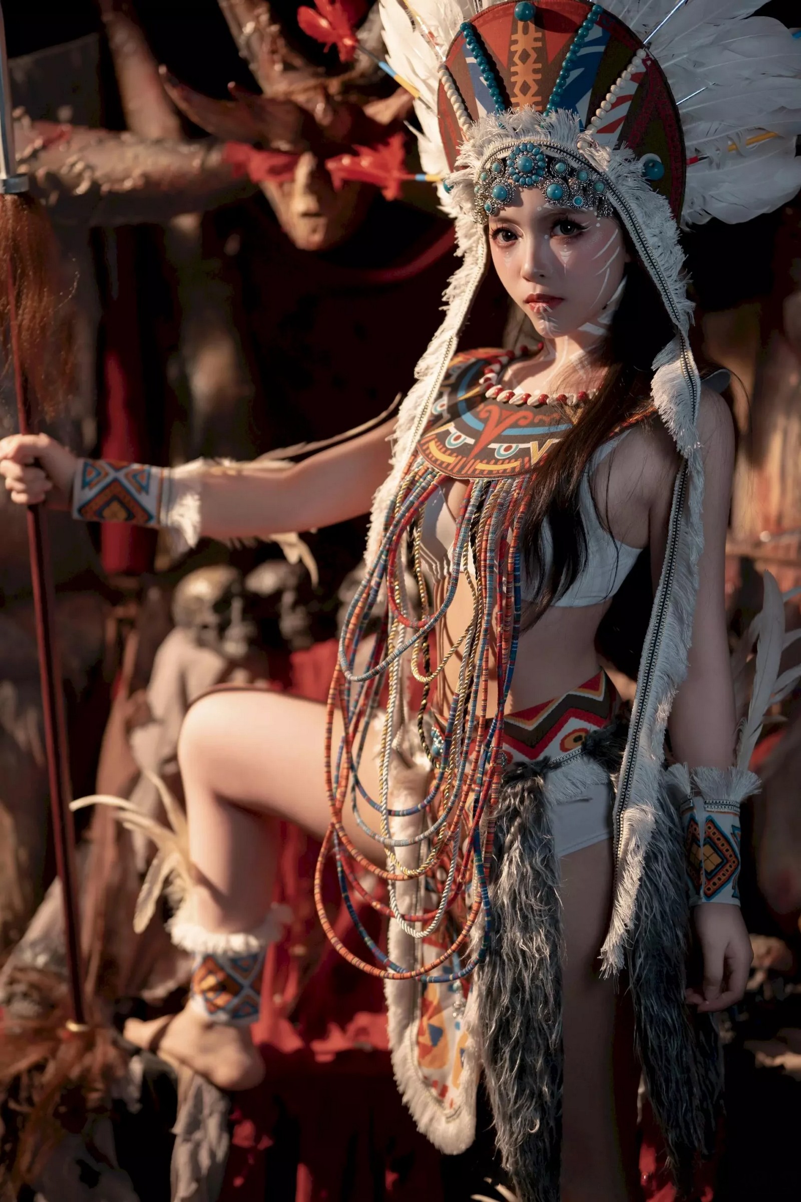 Bangni邦尼 – 印第安（紫舞龙）Cosplay 写真集（99P-355.3MB）插图9