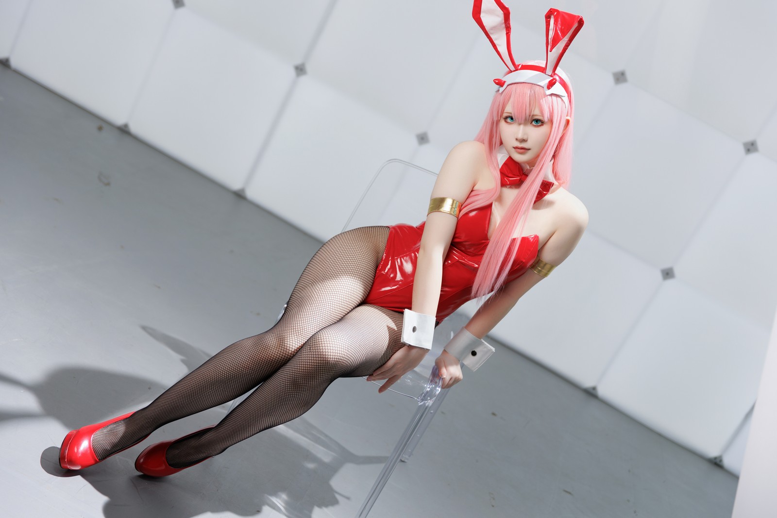 屿鱼 Yuyu Zero Two Cosplay 写真图集｜Darling in the Franxx 高清摄影（39P｜356MB）插图9