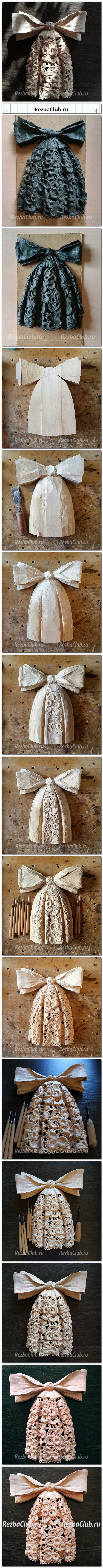 Инструкция для резчика - Жабо из березы