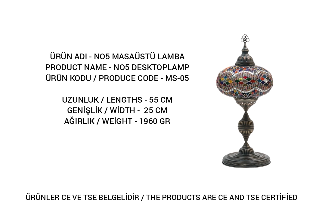 MS-05 mosaic lamp
