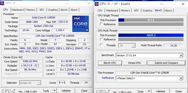 12900K Overclock 5400Mhz With MSI Adaptive Voltage and AVX Offset