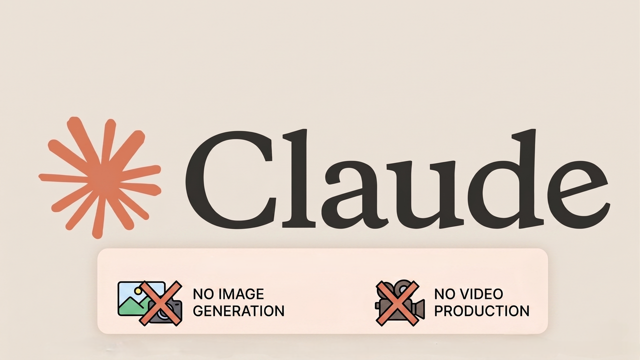 Why Claude Does Not Generate Images or Videos