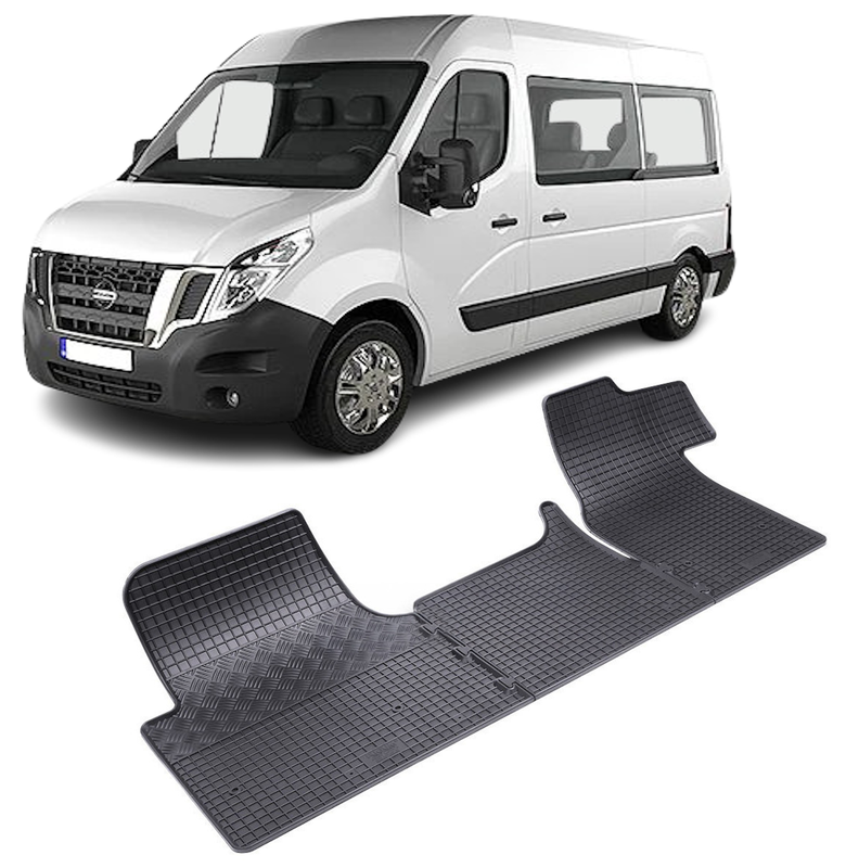 Set 3 covorase Nissan Nv400 3M 2010-2019, din cauciuc 100%, compatibile cu autoturismul Nissan NV400