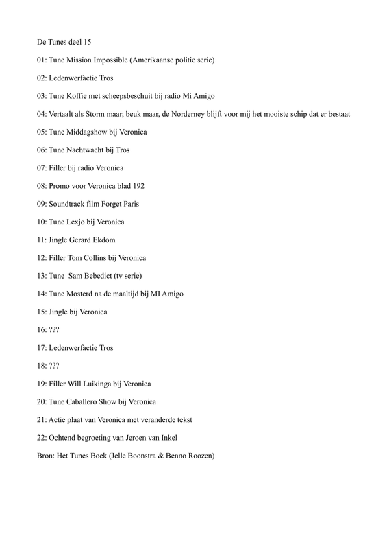 tunes deel 15