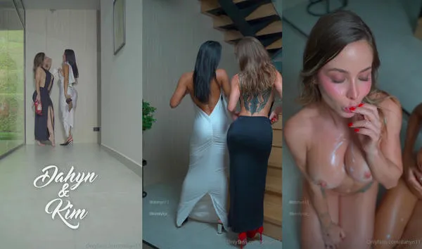 Kim Tylor And Dahyana Gaitan Strip Out Of Their Classy Dresses
