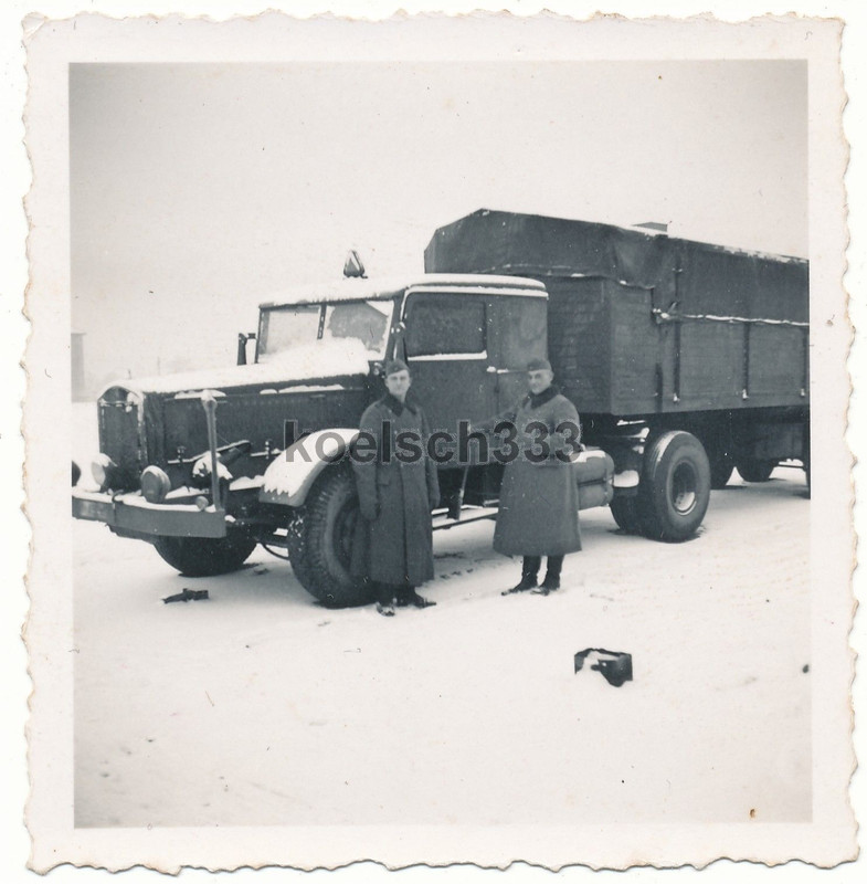 Foto Faun Rad Schlepper LKW Anhänger Zugmaschine