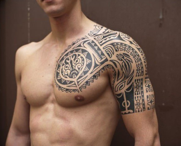 shoulder-tribal-tattoo