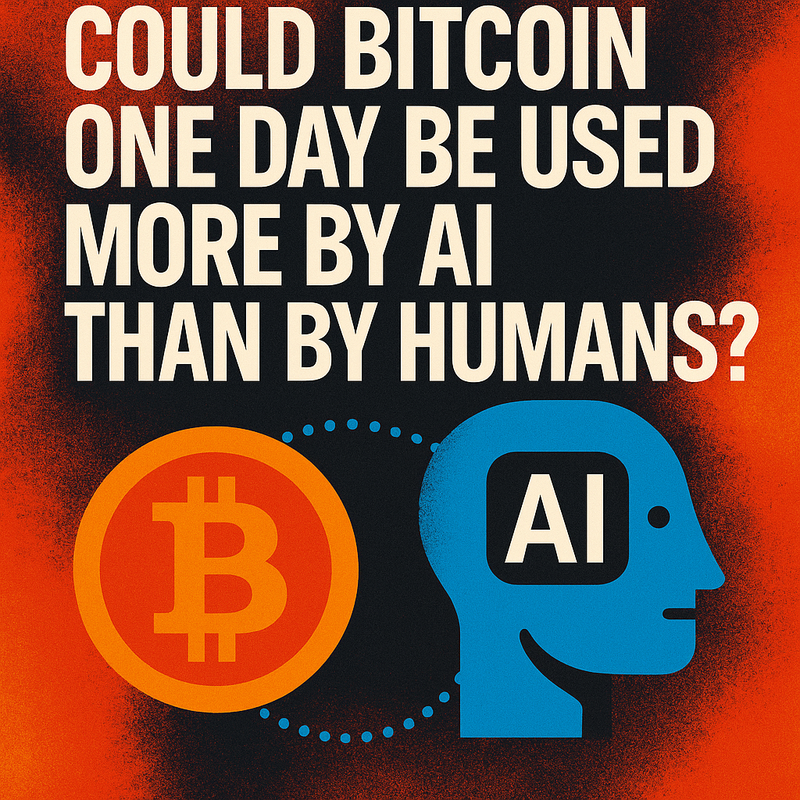 Could Bitcoin one day be used more by AI than by humans?