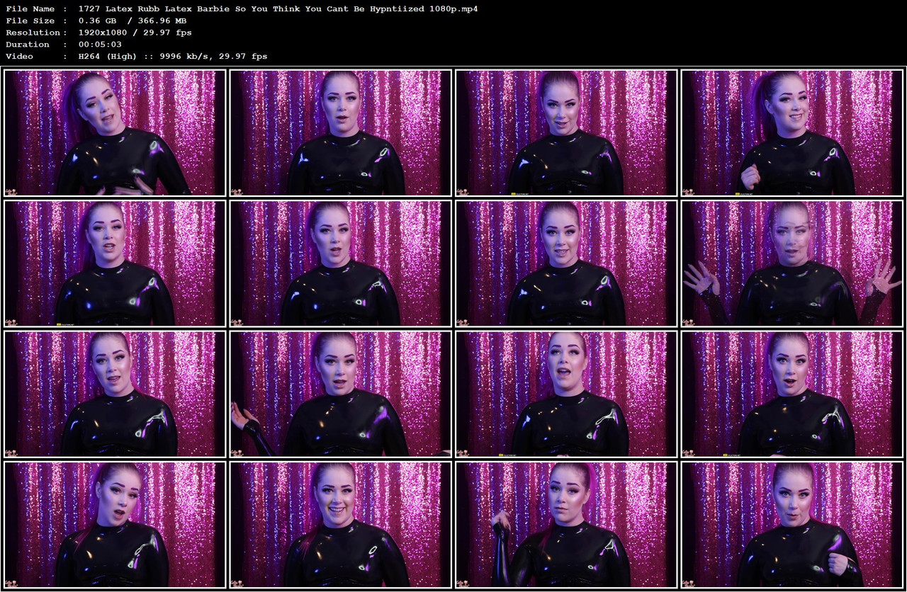 1727 Latex Rubb Latex Barbie So You Think You Cant Be Hypntiized 1080p mp4
